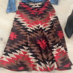Tasha Polizzi Native inspired southwest skirt large L